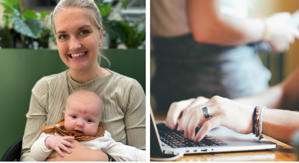 Lovisa Nyman med dottern Ally